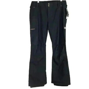 DC Viva 10K Womens XL Softshell Snowboard Pants Black Fleece Lined NEW